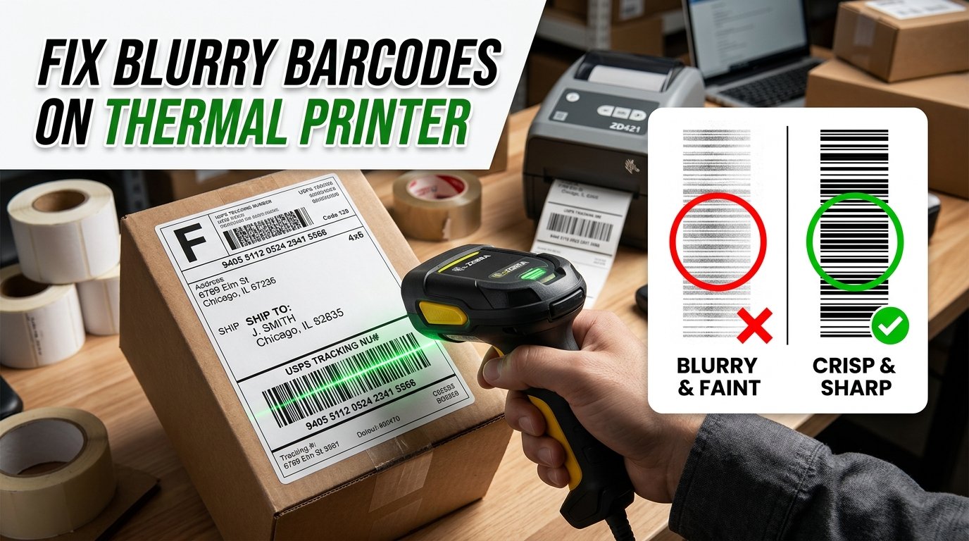 Thermal Printer Barcode Blurry or Not Scanning? 8 Ways to Fix Light Barcodes for Indian Sellers