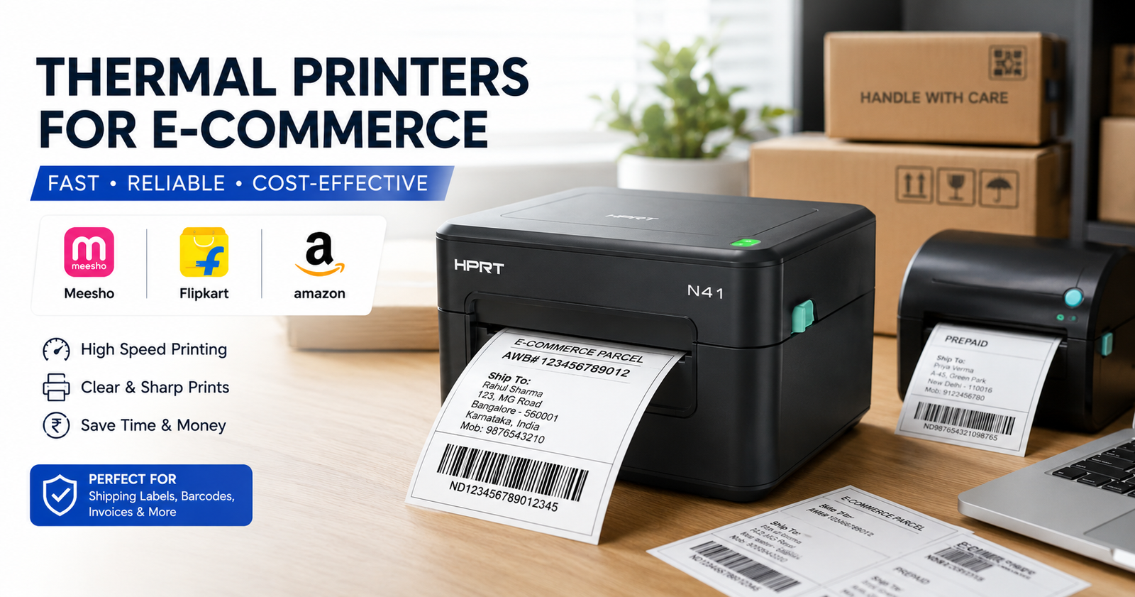 Best Thermal Printers for E-commerce Sellers in India (2026 Buyer's Guide)